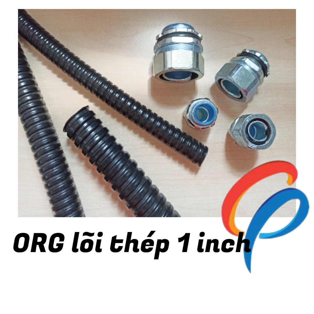 Ống ruột gà lõi thép bọc nhựa PVC phi 1 inch