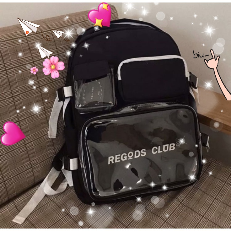Balo Unisex Nam Nữ Hàn Quốc ulzzang vải dù Munnini