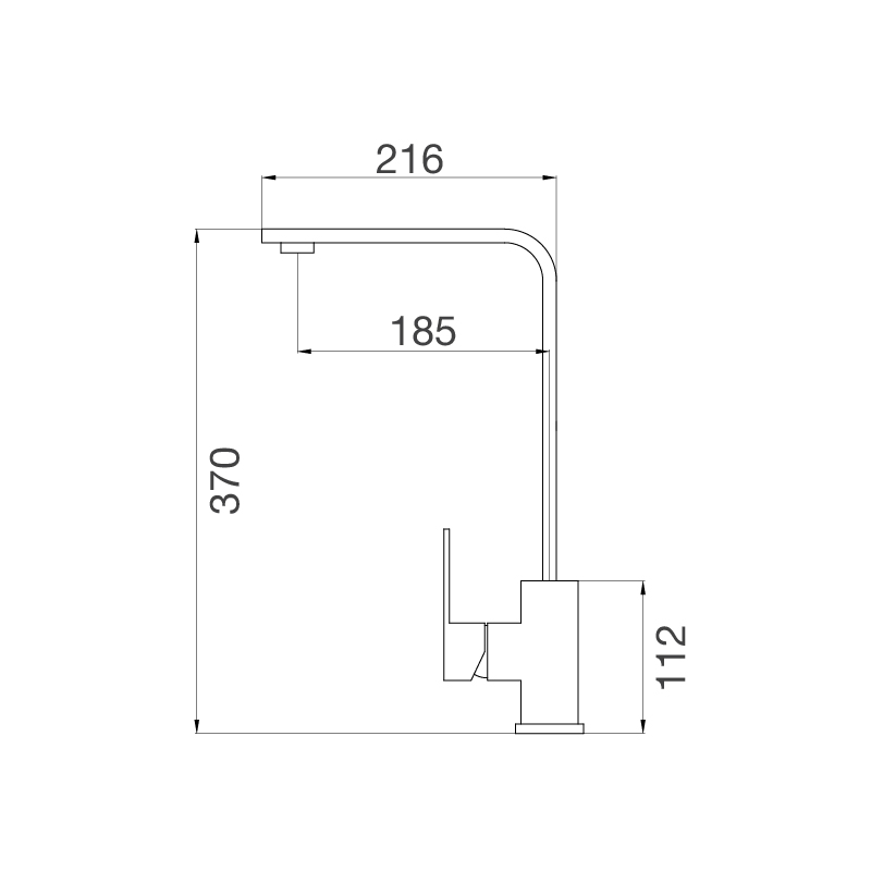 Vòi chậu rửa chén Malloca K536S - Hàng Chính Hãng