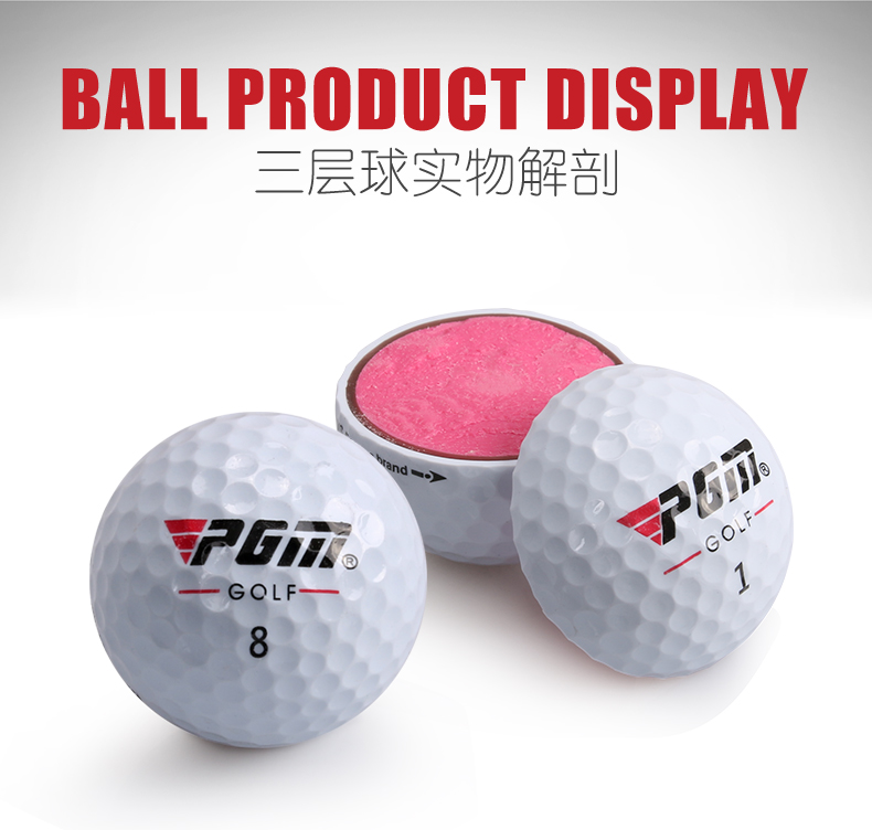 Bóng Chơi Golf 3 Lớp - 3 Layers Golf Ball - PGM Q017