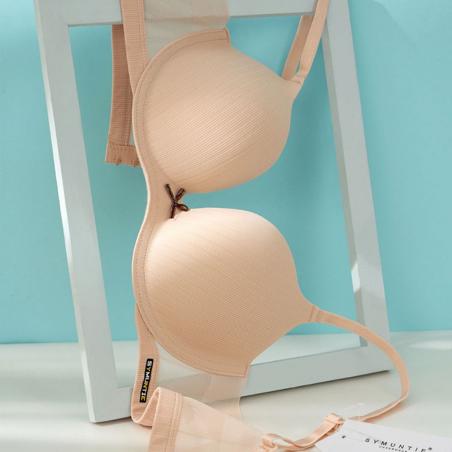 Áo Lót Nữ Su Đúc Không Gọng Kẻ Sọc Nâng Ôm Trọn Ngực S26