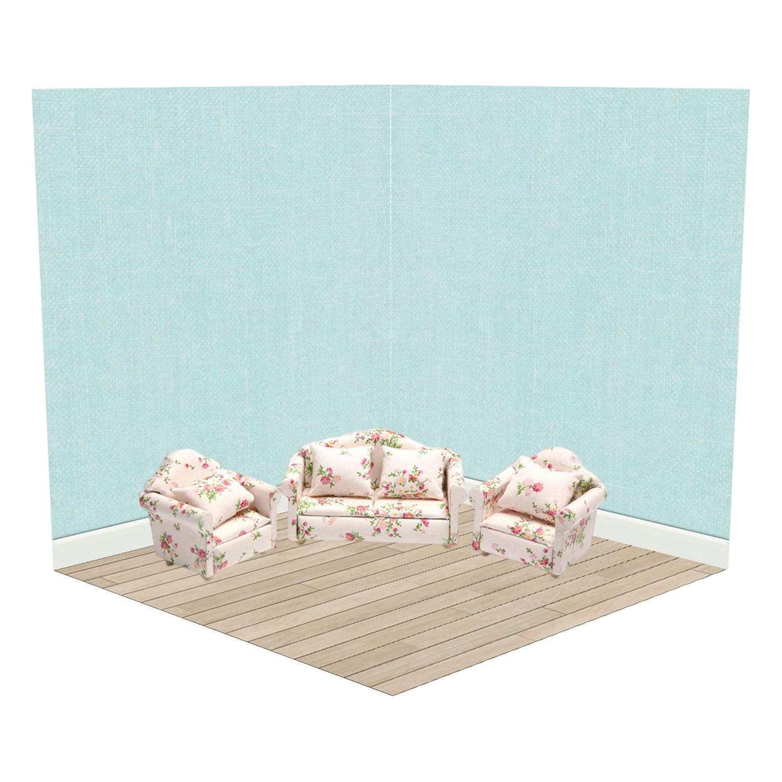 2x 1:12 Miniature Dollhouse Display Board Background Board for Adults