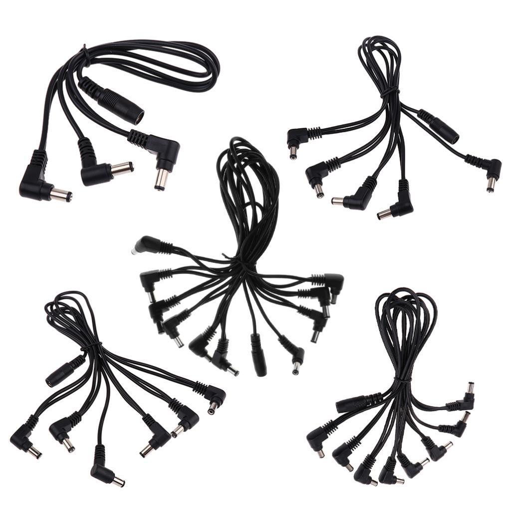 3 Way Electric Guitar Effect Pedals Splitter 9V DC 1A 2A Power Supply Cable