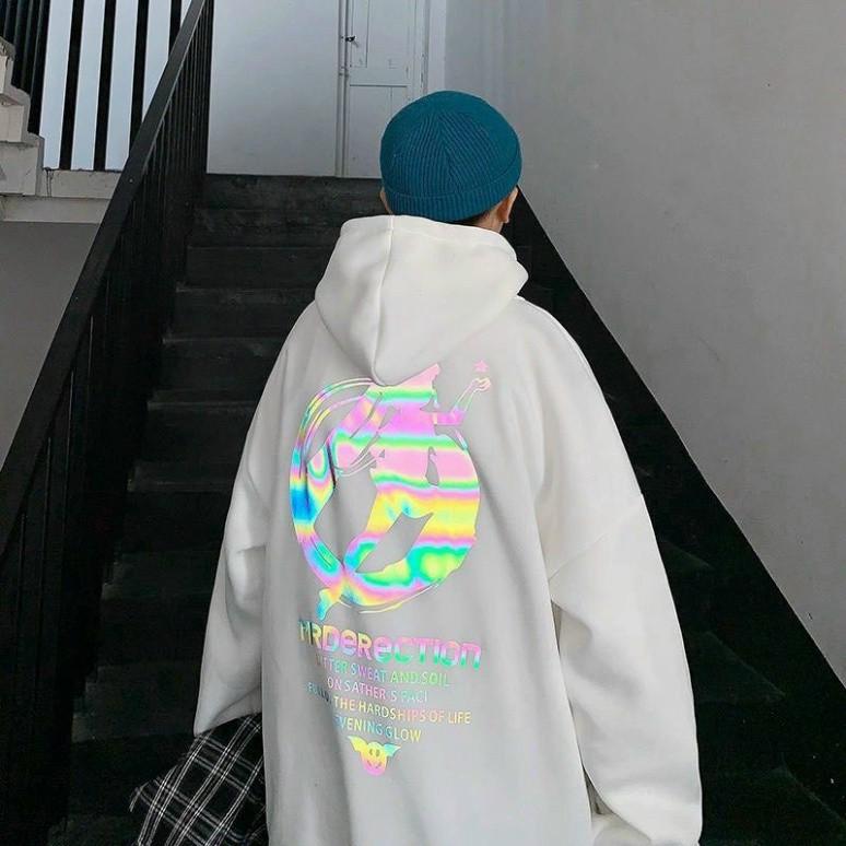 Áo khoác Hoodie Nam, Hoodie Basic Unisex Nỉ From Rộng NÓN 2 LỚP PHẢN QUANG 7 MÀU, Áo Khoác Hoodie Nam Đẹp Nhất Form Rộng Thoải Mái Vải Nỉ Dầy