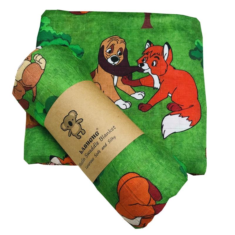 In Kỹ Thuật Số Tre & Cotton Muslin Chăn Cho Bé Khăn Tắm Bé Sơ Sinh Đầm Bọc Nhận Chăn Cho Bé