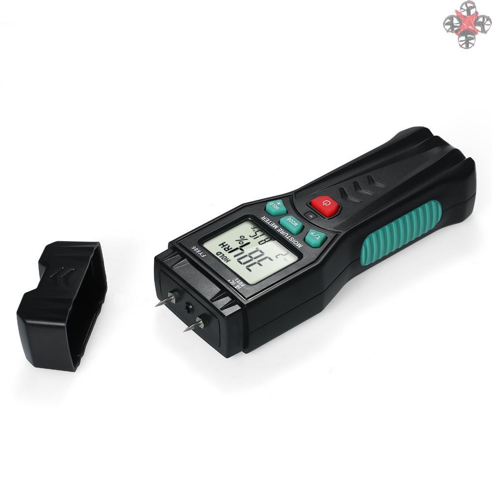 Máy đo độ ẩm kỹ thuật số FUYI 7 chế độ màn hình LCD có đèn nền có chức năng lưu dữ liệu phạm vi 0.0%~60.0%