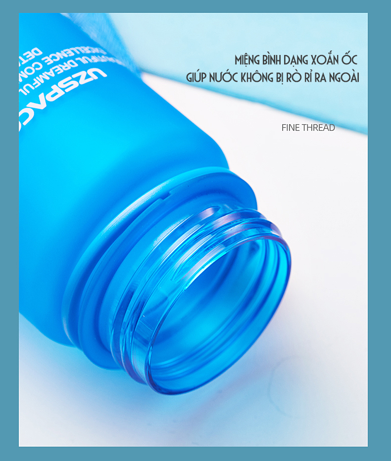 Bình Nước Tập Gym, Thể Thao, Đi Học UZSPACE Chất Liệu TRITAN BPA-FREE