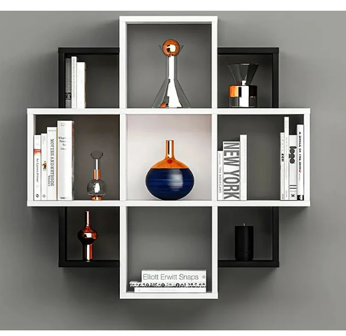 Kệ Treo Tường BLOOM Kiểu Nở Hoa Tundo CTKT205 KT 90 x 90 x 20cm