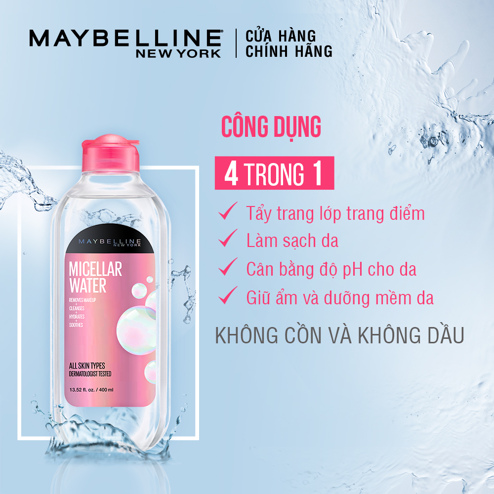 Nước Tẩy Trang Đa Công Dụng Maybelline Micellar Water 200ml - G2760500