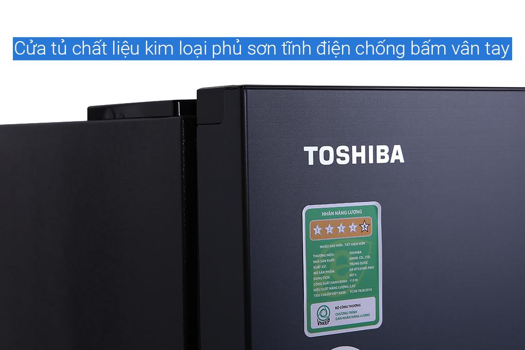 Tủ lạnh Toshiba Inverter 407 lít GR-RT535WE-PMV(06)-MG - Hàng chính hãng - Giao toàn quốc