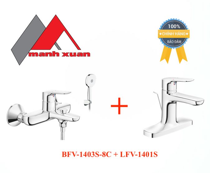 Combo trọn bộ INAX BFV-3413T-8C + LFV-1401S
