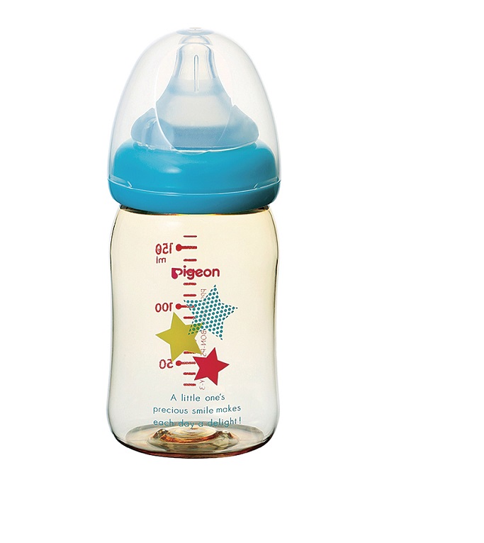 Bình sữa PPSU Plus Ngôi sao Pigeon 160ml (SS)