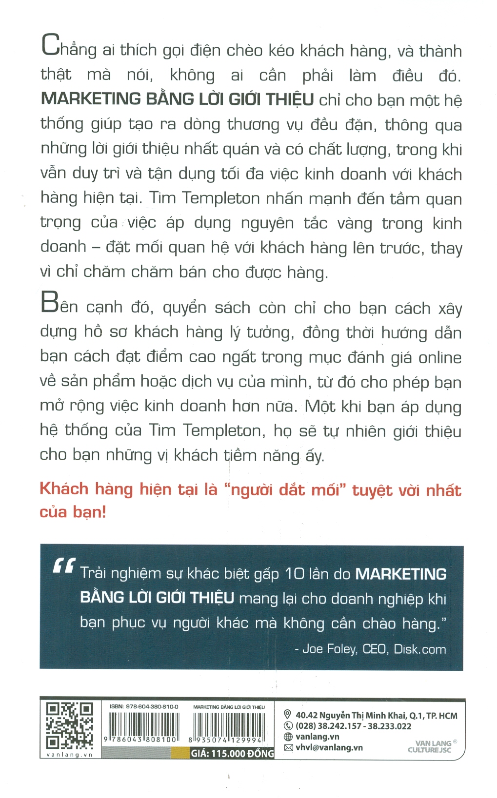 MARKETING BẰNG LỜI GIỚI THIỆU