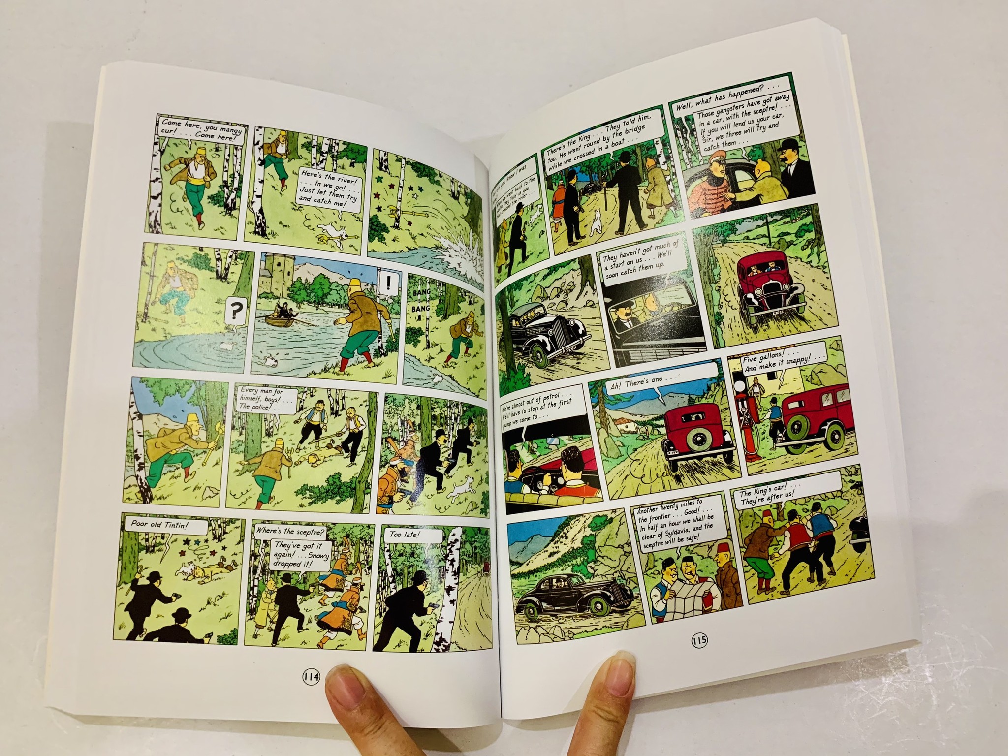 Tintin bộ 8q nhập màu bìa cứng box set