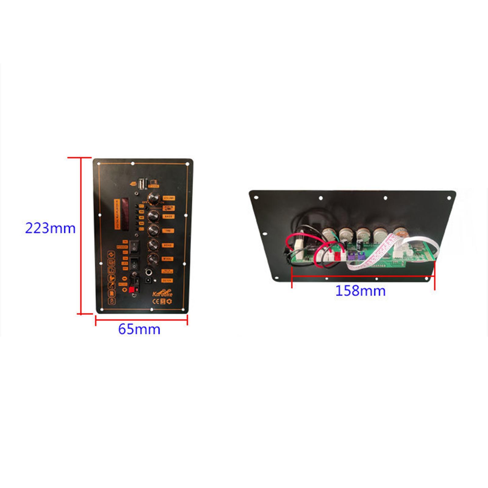 Audio Amplifier Board Dual Channel Support Microphone High Power HiFi Sound 30-120W Power Amplifier Board for Computers Notebooks Home Audio