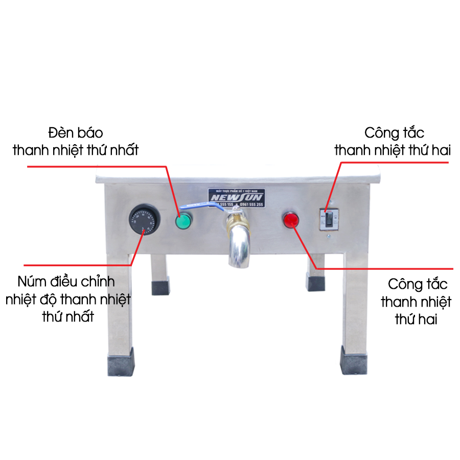 Nồi Nấu Phở Điện Liền Nồi NEWSUN 40L - Hàng Chính Hãng