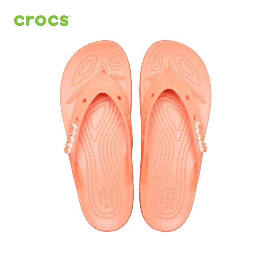 Dép xỏ ngón nữ Crocs FW Classic Flip Platform W Papaya - 207714-83E