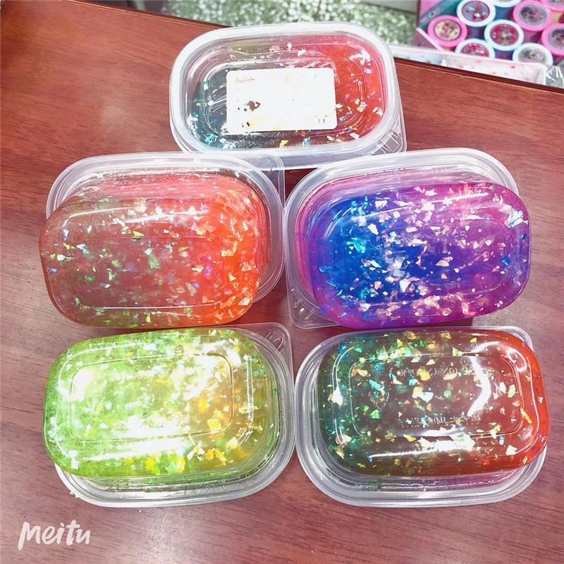 Slime hũ to 300ML kim tuyến giấy Đồ chơi slam chất nhầy ma thuật squishy