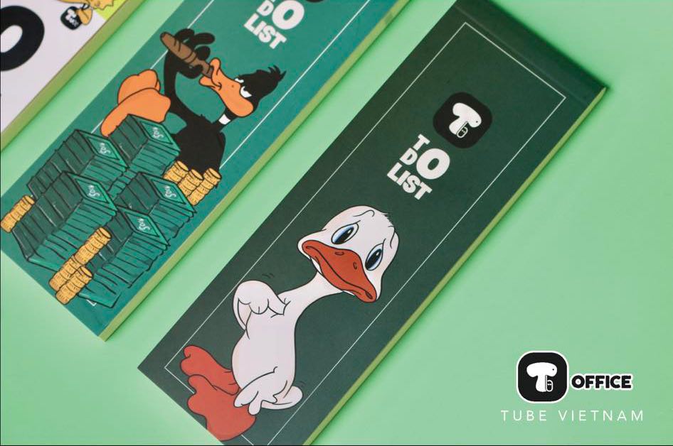 Sổ Tay Nhắc Việc Tube To Do List Classic Cartoon 6x18cm 160 trang TB - Vịt Daffy - TB0007