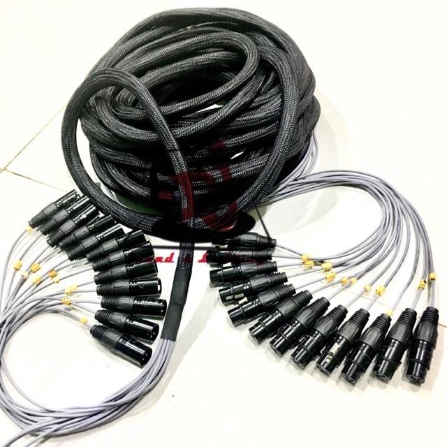 dây cáp line 12 đường dài 18m dây tín hiệu âm thanh  dây nhạc cụ dây micro trống dây cáp line 12 đường