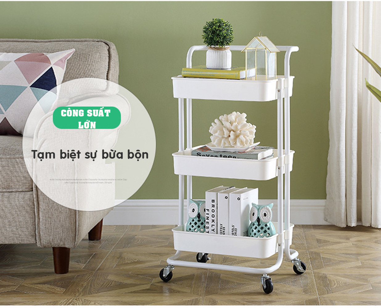 KỆ CHỨA ĐỒ ĐA NĂNG 3 TẦNG KAMA KD-01