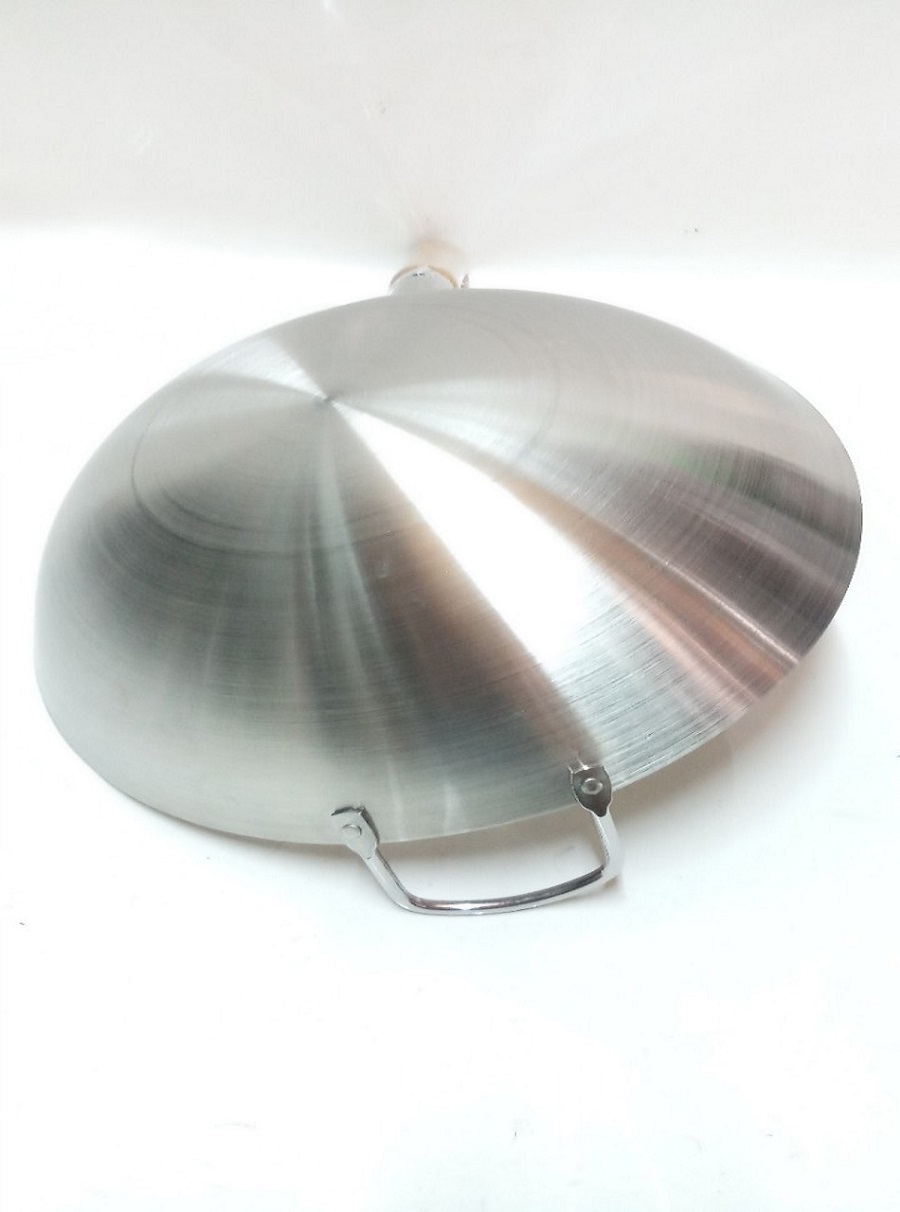 CHẢO INOX CÁN GỖ TẶNG KÈM 1 DAO PHAY.
