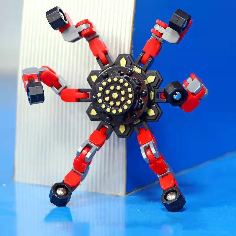 Spiner Spinner Robot Kim Loại 6 Cánh Cao Cấp Con Quay Vô Cực Thần Tốc Ma Thuật Manh Nhất Gấp Gọn Để Bàn Giá rẻ