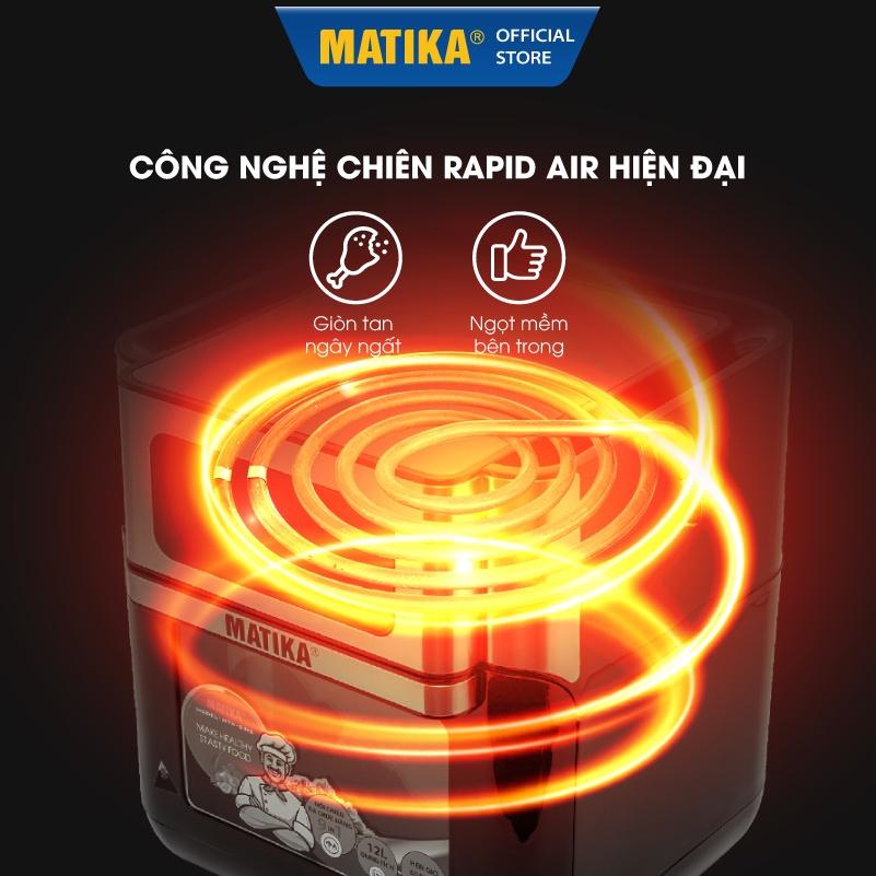 Nồi Chiên Không Dầu MATIKA 12L 1500W MTK-9312 - Hàng Chính Hãng