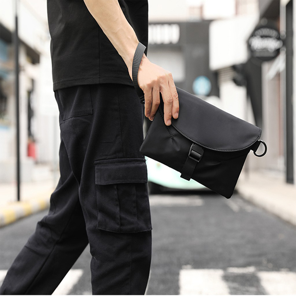 Túi đeo chéo nam thời trang Vải Dù Polyester chống nước - Bumbag Clutch cầm tay TX02