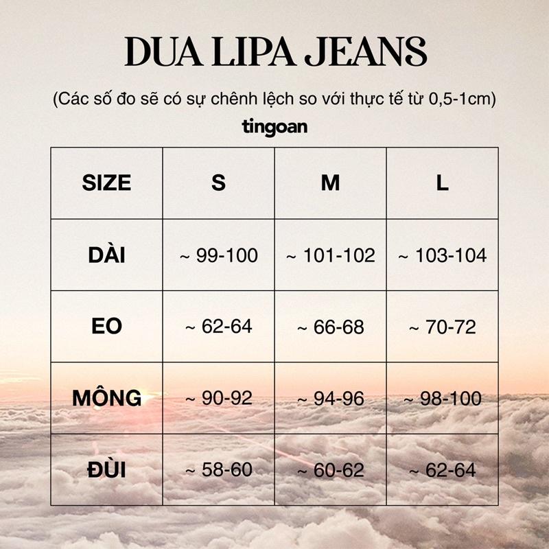 Quần cullotes bò xanh tingoan DUA LIPA JEANS/LB