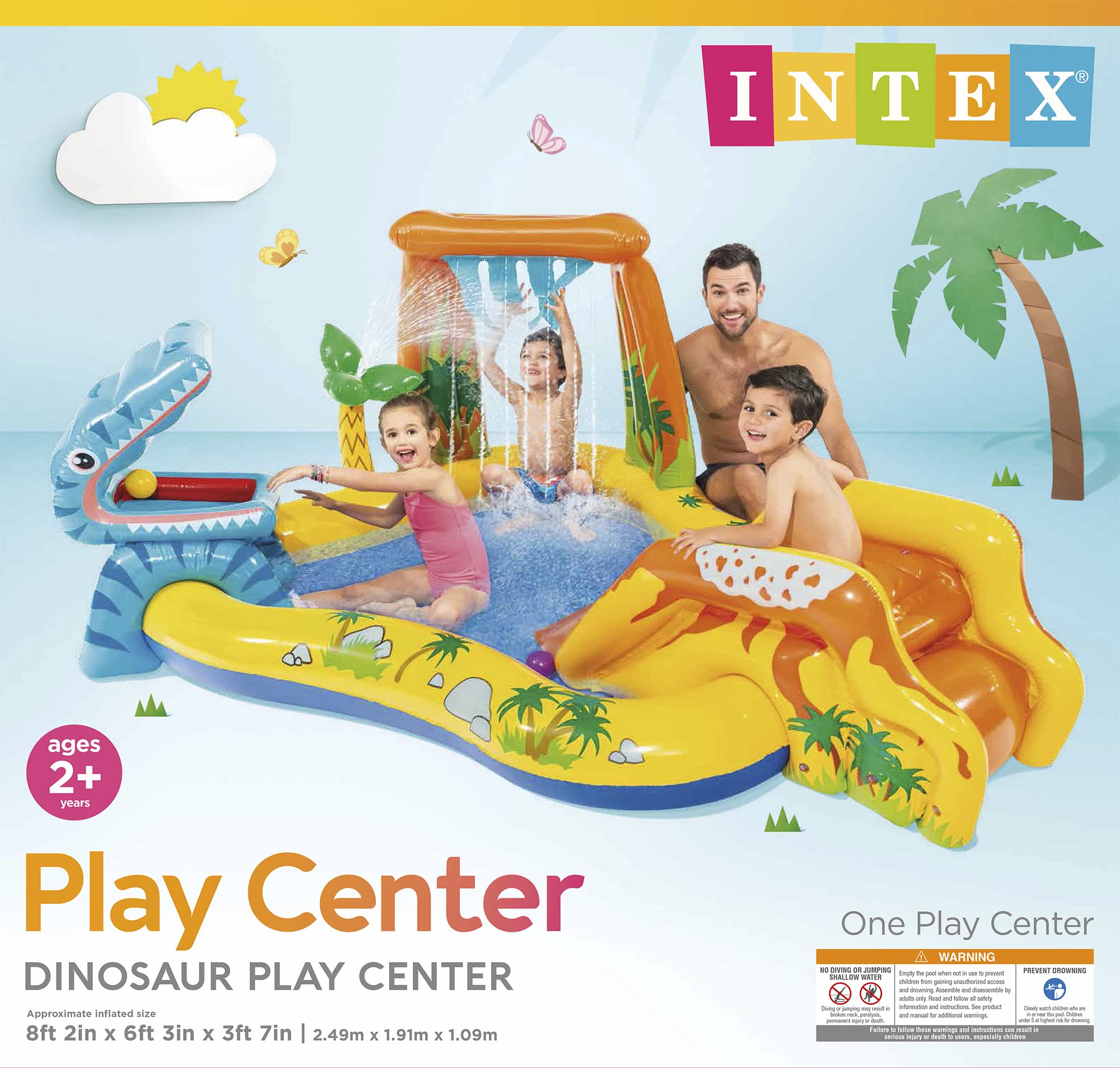 Hồ Bơi Khu Rừng Khủng Long Vận Động Tại Nhà Cho Gia Đình Và Bé Dinosaur Pool