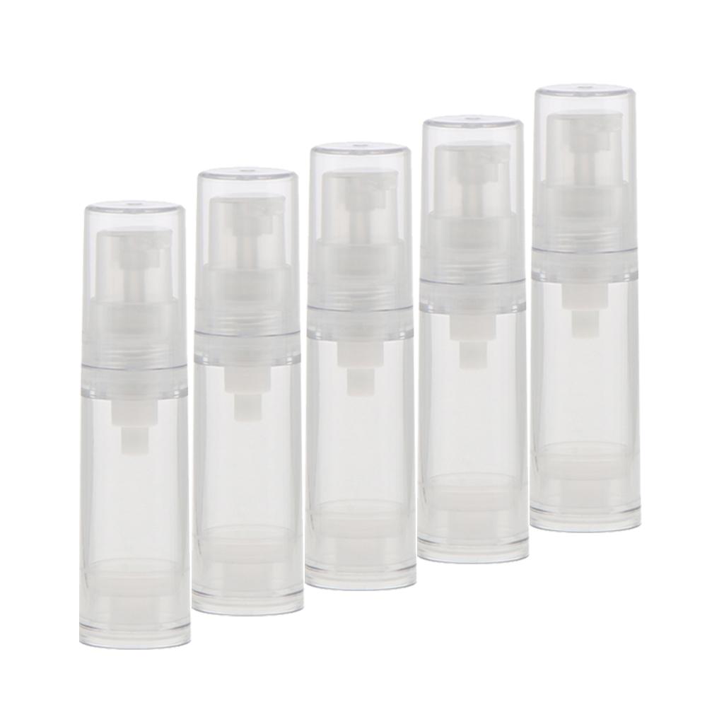5 Miếng Nhựa Bơm ống Rỗng Kem Mỹ Phẩm Lotion Chai Du Lịch