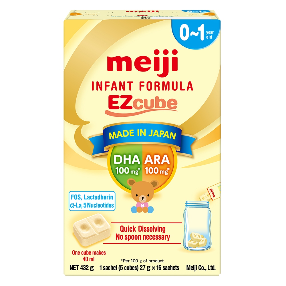 Sữa Meiji Ezcube Infant Formula Dạng Viên (432g)