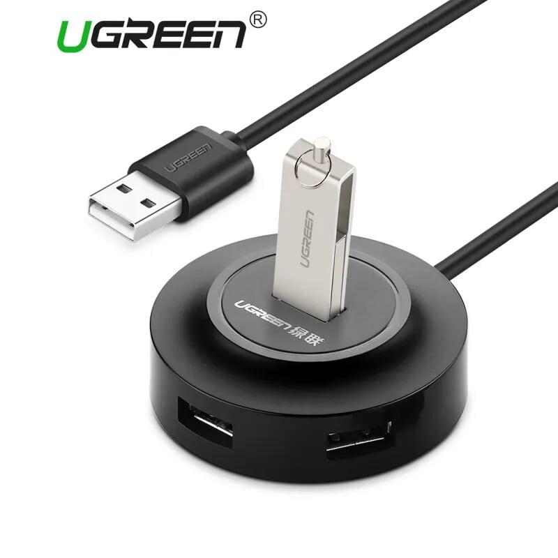 Ugreen UG20277CR106TK 1M màu Đen Bộ chia HUB USB 2.0 sang 4 USB 2.0 hỗ trợ nguồn 5V - HÀNG CHÍNH HÃNG