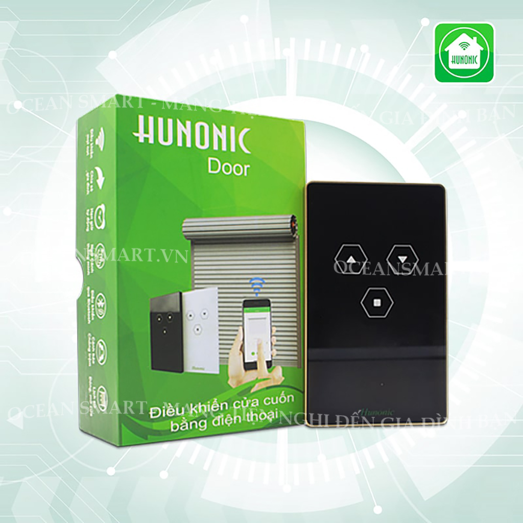 Công Tắc Cửa Cuốn Thông Minh Hunonic Door, Công Tắc Cửa Cuốn Điều Khiển Từ Xa Bằng Điện Thoại - HNDOOR