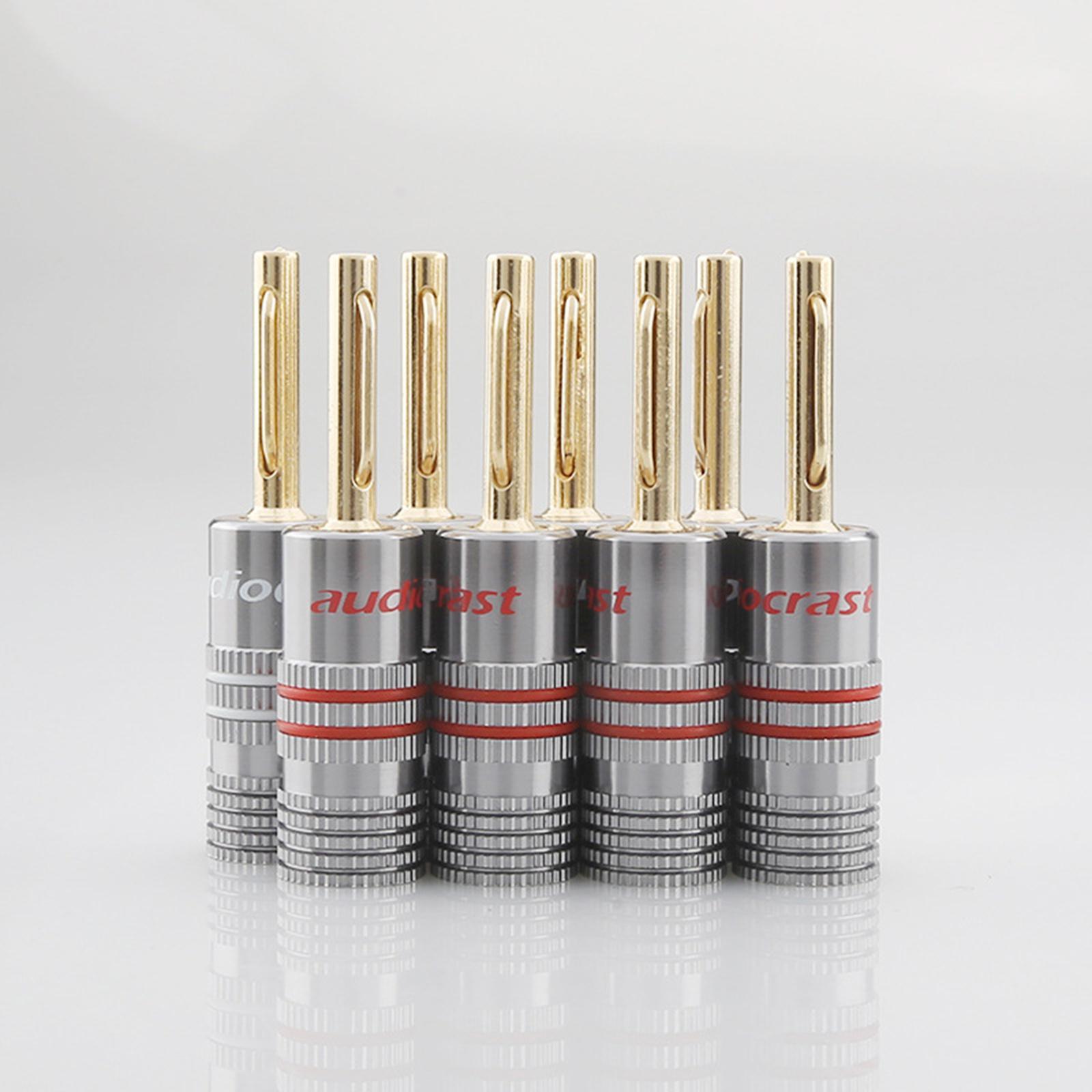 4mm Banana Plug Connector Speaker Cable Screw Type Terminal Connectors