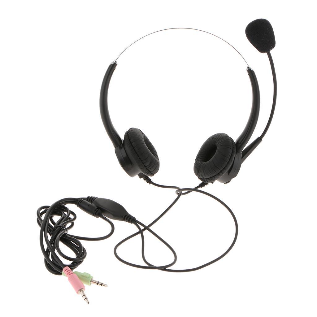 3.5mm Headset Microphone Noise Cancelling Business Headset for Call Center