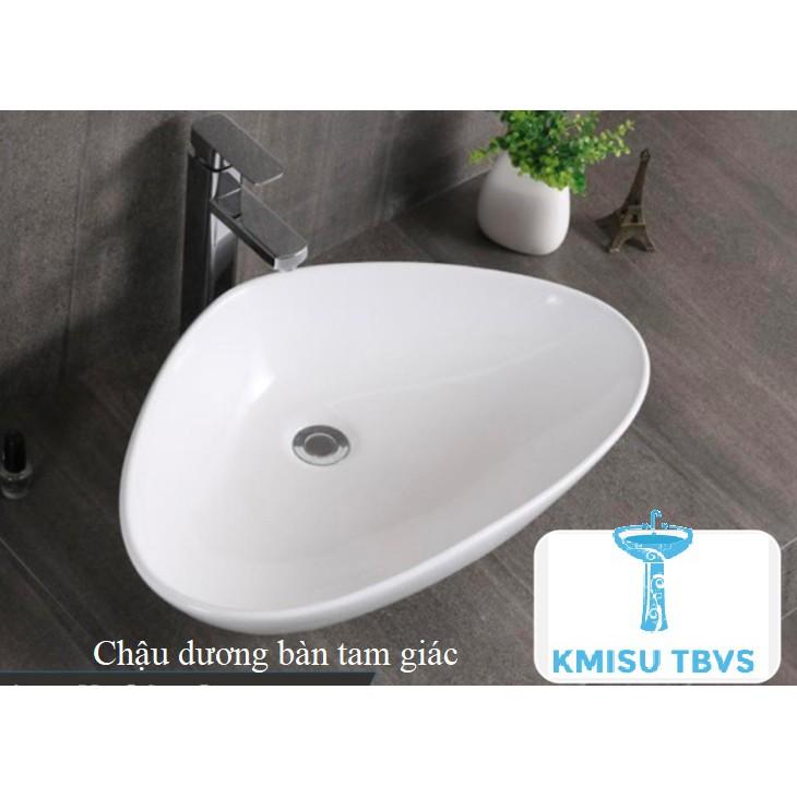 Chậu rửa mặt dương bàn tam giác. Kmisu thiết bị vệ sinh