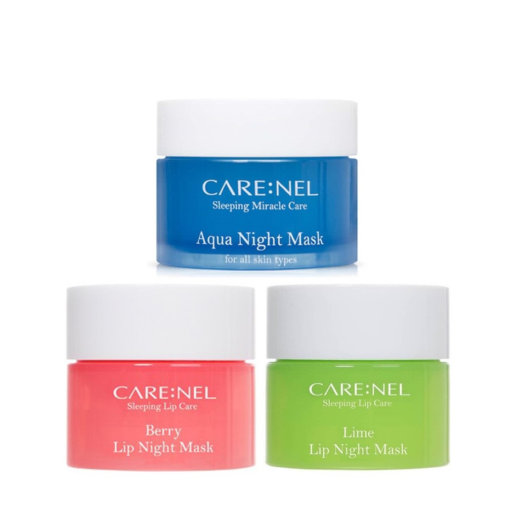 Combo 3 mặt nạ ngủ môi và da Care:nel Sleeping Mask 50g