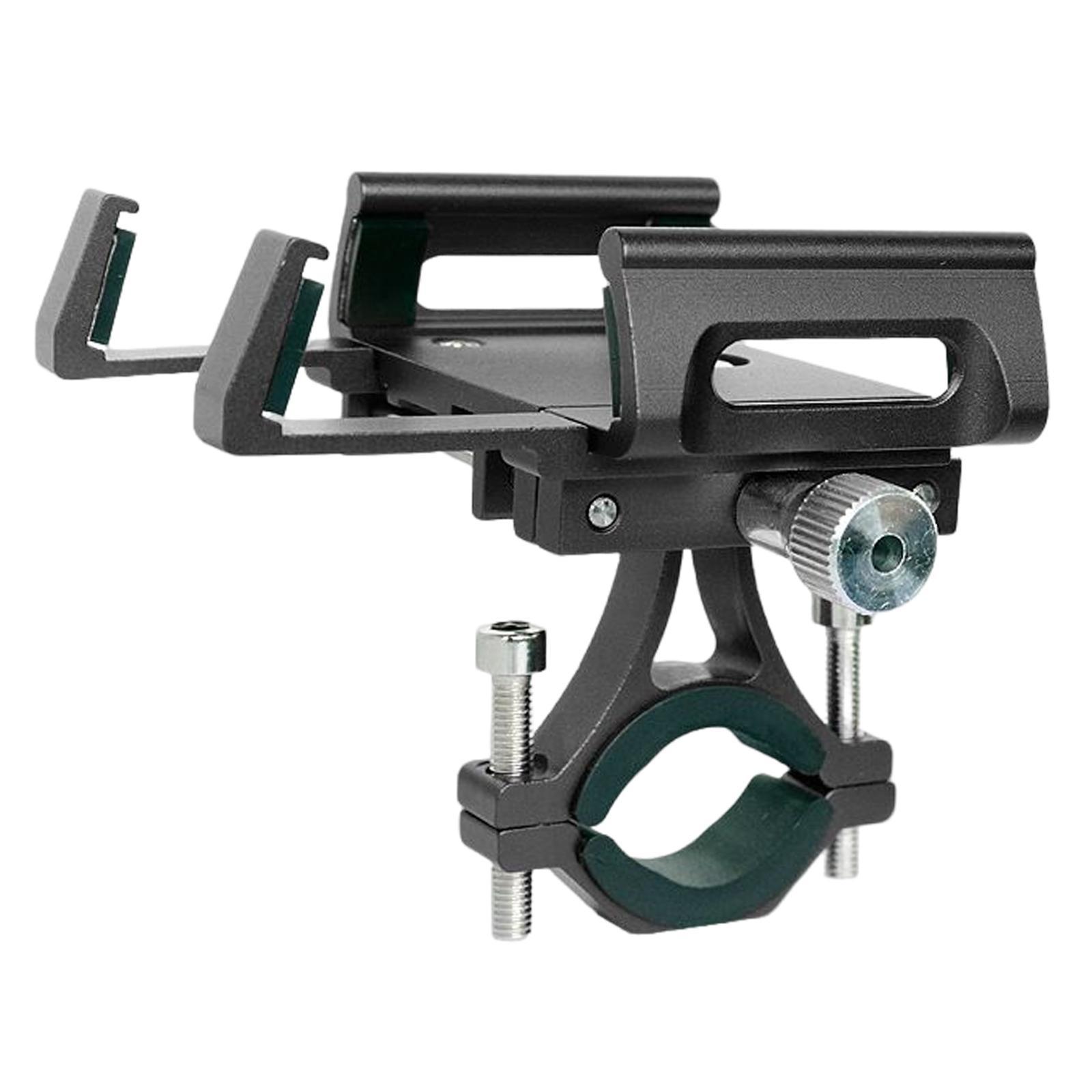 Bike Phone Mount Motorcycle Handlebar Phone Mount Clamp Stand Scooter Black