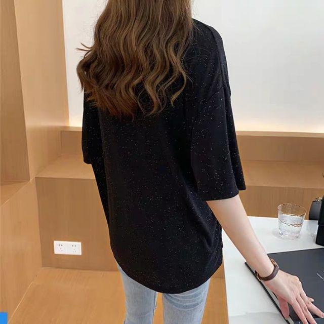 Áo kiểu xoắn eo lệch tà màu XANH TAY LỠ BIGSIZE