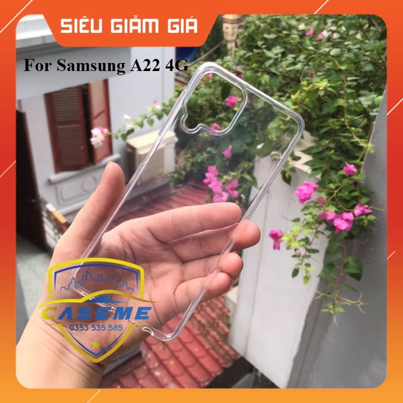 Ốp lưng dành cho Samsung Galaxy A22 4G silicon dẻo trong suốt cao cấp loại A+