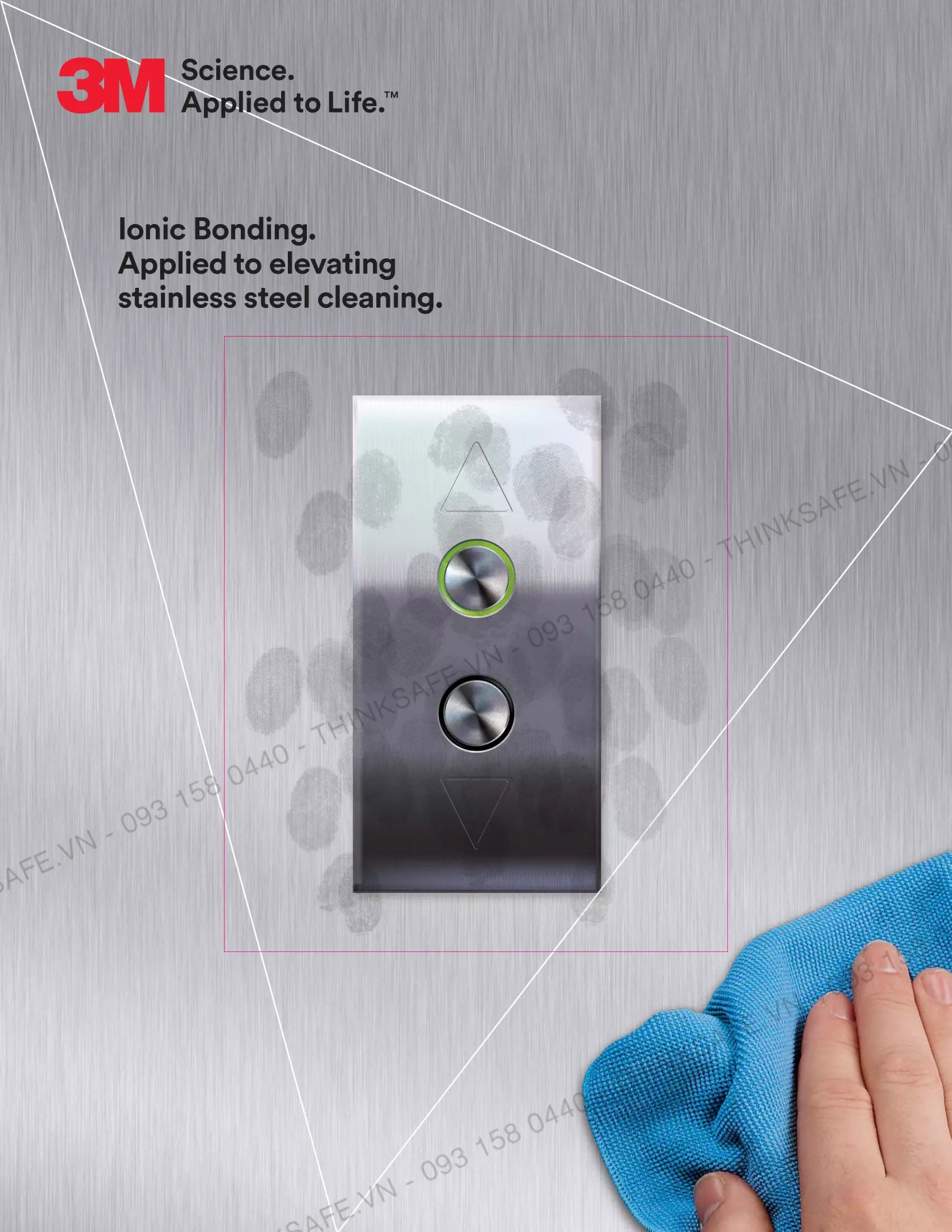 Chai Tẩy Rửa Bảo vệ Inox, Thép không gỉ 3M Stainless Steel Cleaner and Protector Scotchgard