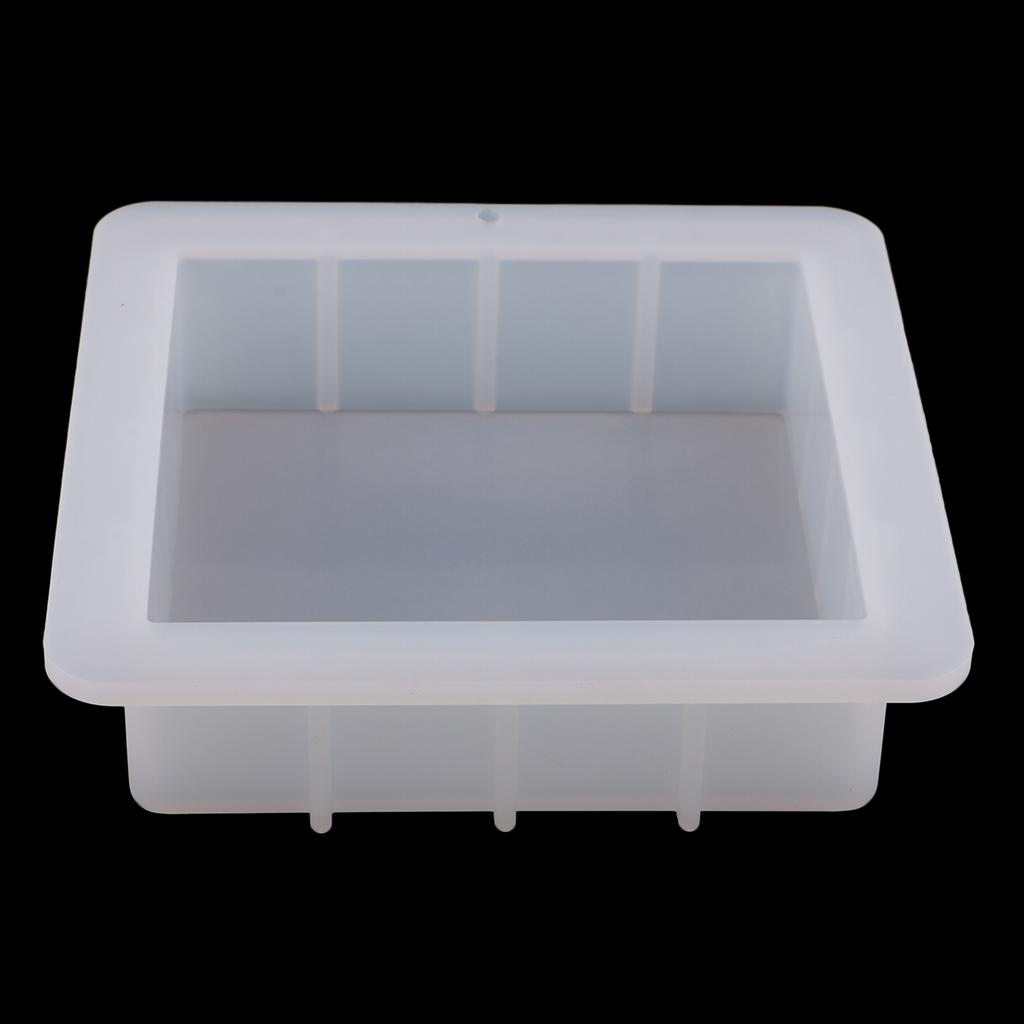 Square Silicone Soap Mold Easy Removal Handmade Soap Loaf Mould Baking Tools