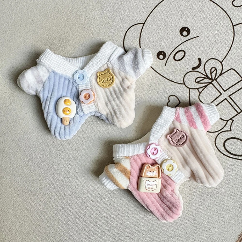 Quần áo Labubu 17cm - Jumpsuit Len Cúc Hoa Dành Cho LBB V2, Thời Trang Cho Búp Bê Xinh