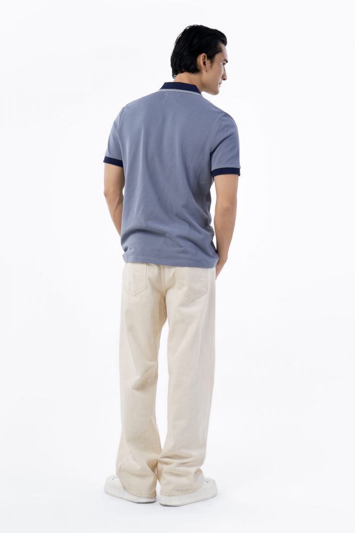ÁO POLO ROUTINE NAM TAY NGẮN PHỐI MÀU CỔ FORM FITTED - 10F22POL023R1 | LASTORE MENSWEAR