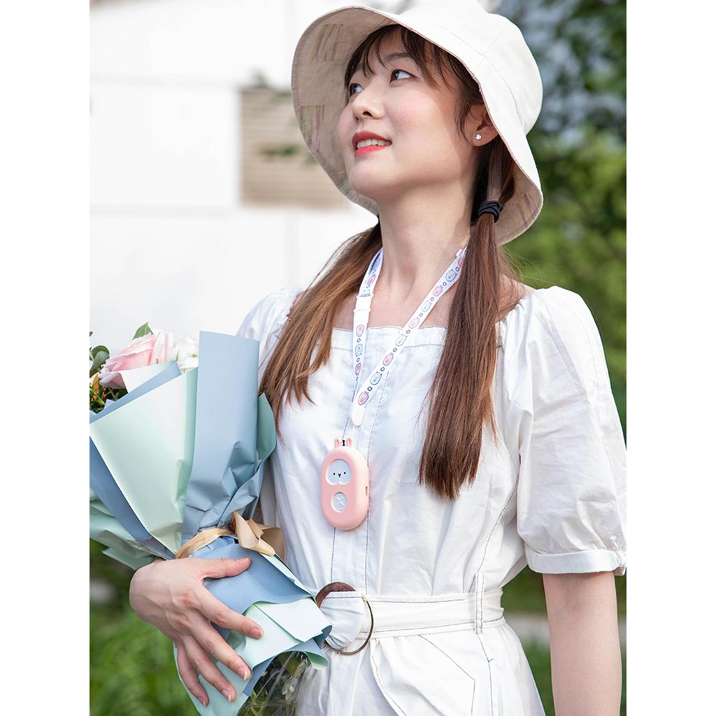 Portable Mini Air Purifier Wearable Air Purifier Necklace Negative Ion Generator USB Personal Air Freshener for Adults/Kids