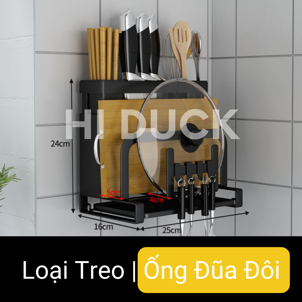 Giá Để Dao Thớt Nhà Bếp Đa Năng Cao Cấp, Kệ Để Dụng Cụ Nhà Bếp Tiện Lợi Bằng Thép Carbon Sơn Tĩnh Điện Chống Gỉ Sét