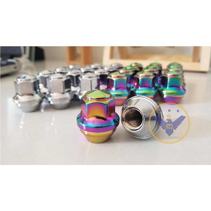 6 ốc đúc nguyên khối, ốc lazang bánh xe ô tô size 19, bước ren 1.5