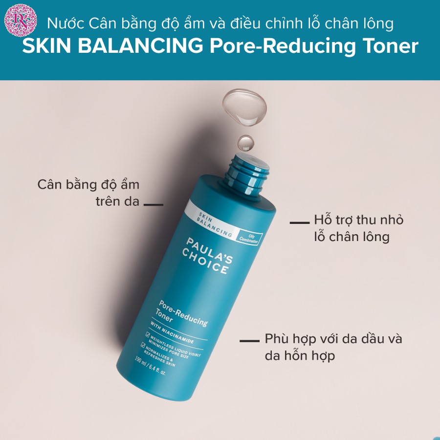 Nước Hoa Hồng Cân Bằng Và Điều Chỉnh Lỗ Chân Lông Paula's Choice Skin Balancing Pore-Reducing Toner Chai 190ML